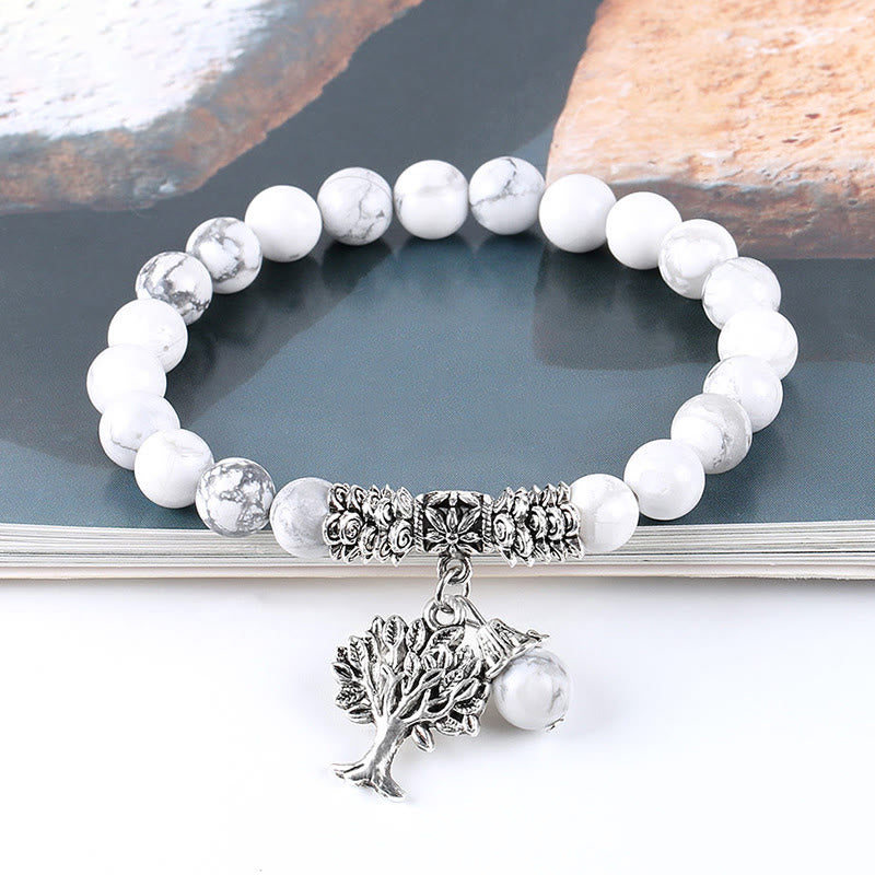 KarmaRipple's Authentic Gemstone Tree of Life Fortunate Talisman Stretch Bracelet p58