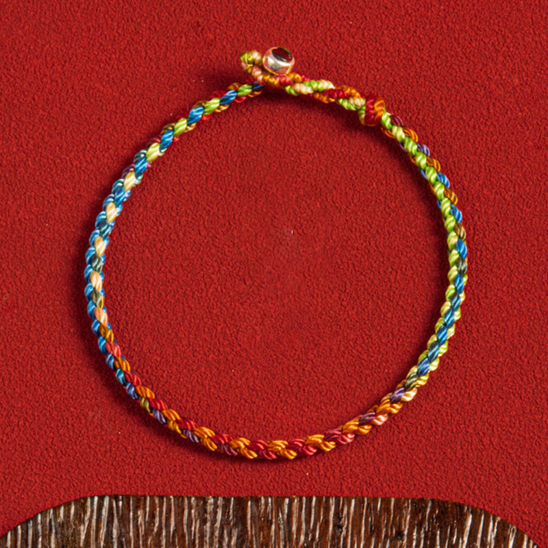 KarmaRipple's "May you be blessed with peace and safety in all four seasons" Fortunate Multicolored Bracelet p15