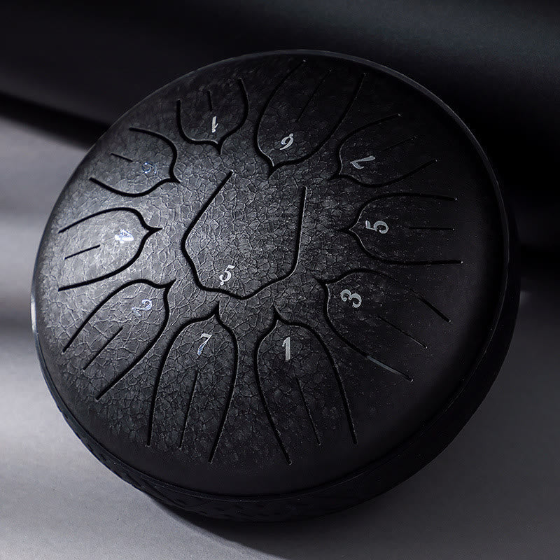 KarmaRipple's Steel Tongue Drum Sound Balancing Meditation Yoga Lotus Drum Kit 11 Note 6 Inch p6