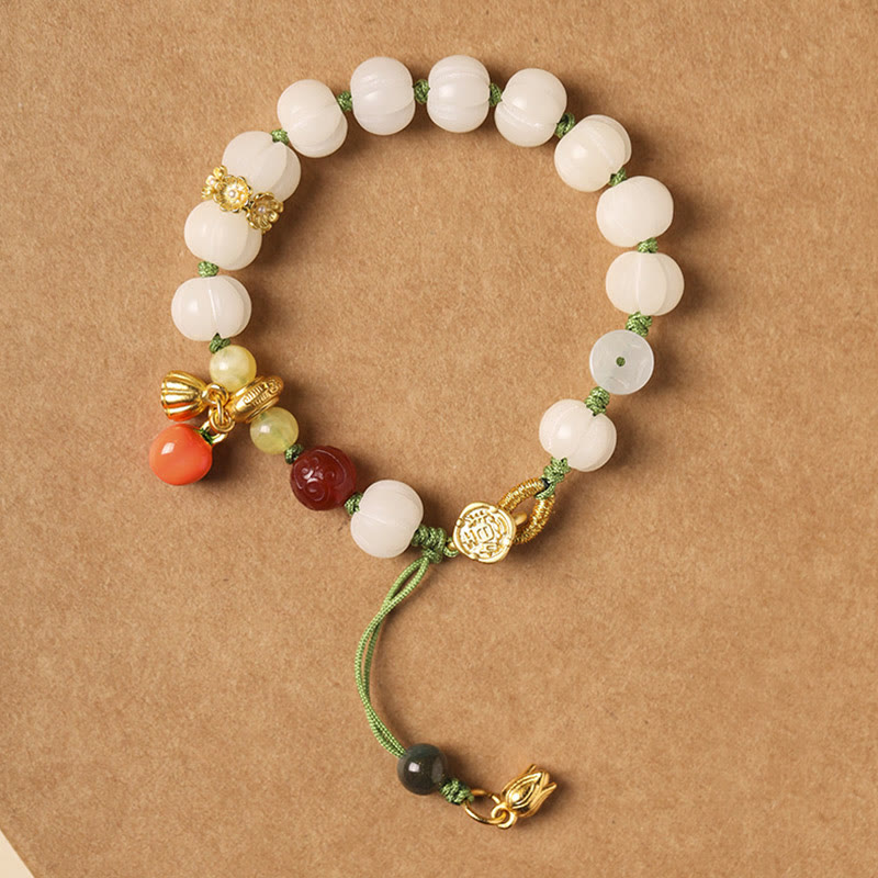 KarmaRipple's Authentic Bodhi Seed Lotus Pumpkin Bead Peace Balance Bracelet p3