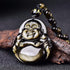 Gold Sheen Obsidian Bead