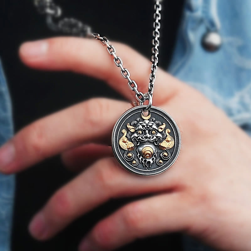 KarmaRipple's Tibetan Kirtimukha Amulet Balancing Pendant Necklace p4
