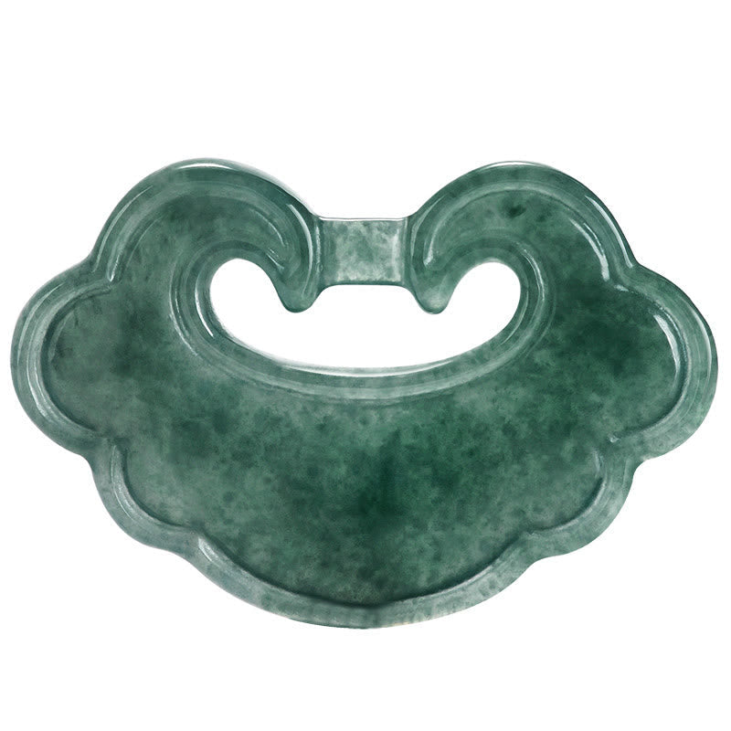 KarmaRipple's Authentic Green Jade Chinese Lock Talisman Fortune Pendant Necklace p11