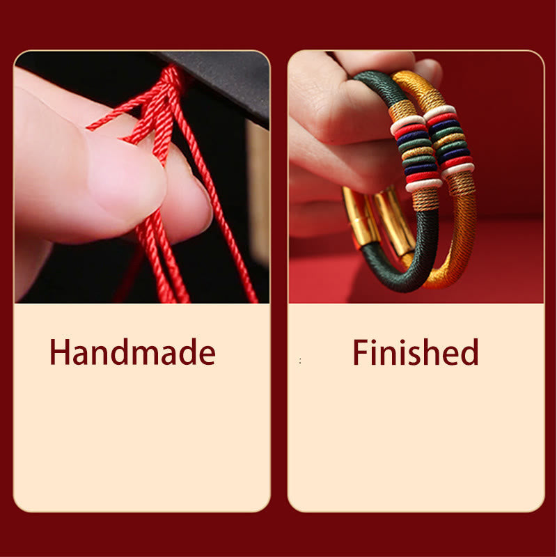 KarmaRipple's Tibetan Handmade Colorful King Kong Weave Five Elements Fortune Braid String Bracelet p21
