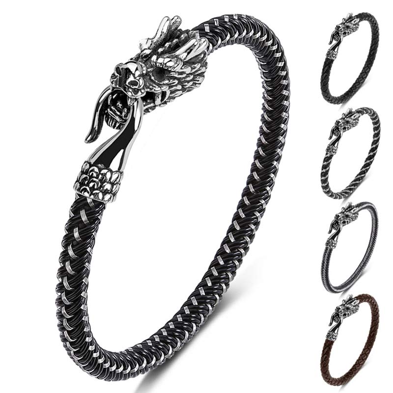 KarmaRipple's Dragon Titanium Steel Protection Fortune Bracelet p27