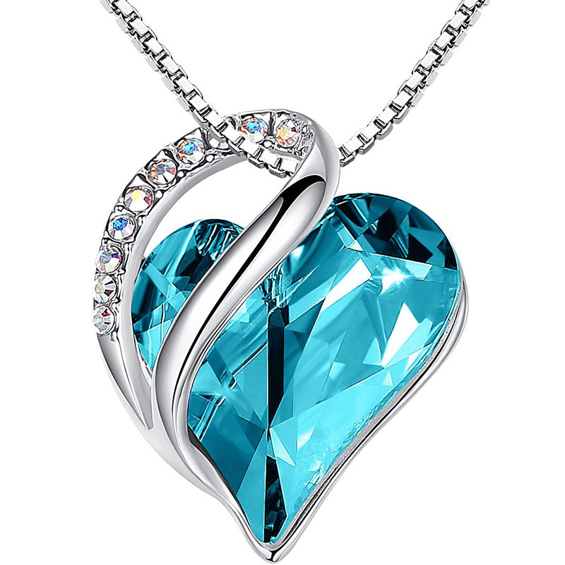 KarmaRipple's Buddhastoneshop Love Heart Birthstone Balancing Energy Pendant Necklace ( p28