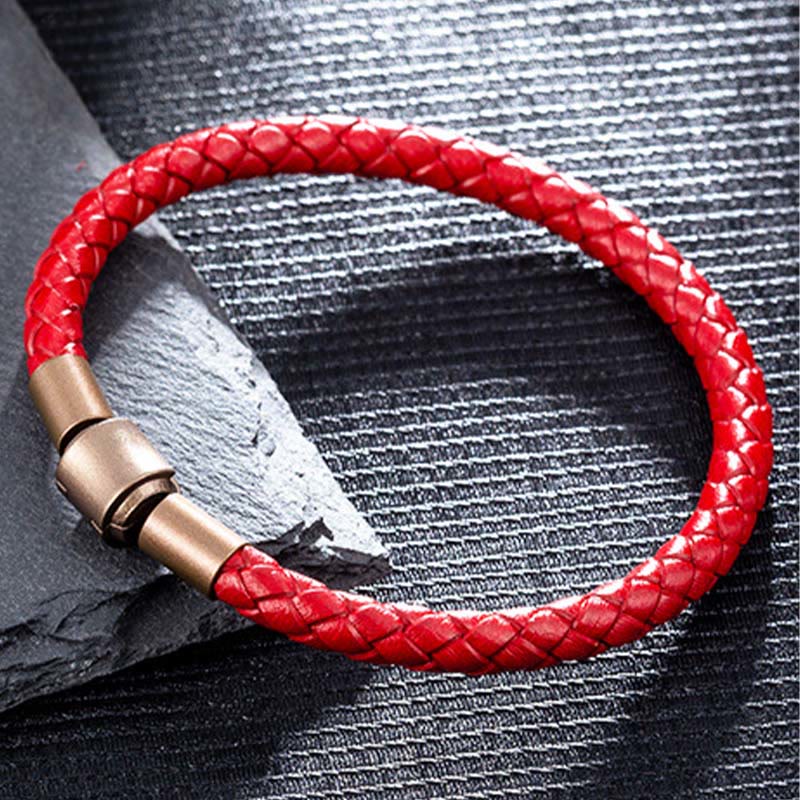 KarmaRipple's Vintage Leather Rope Fortune Braid String Bracelet p12