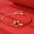 Red Agate Rose Gold Bracelet(Wrist Circumference 14-16cm)