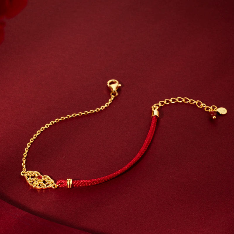 KarmaRipple's Lock of Good Wishes Fortune Strength Chain Bracelet p3