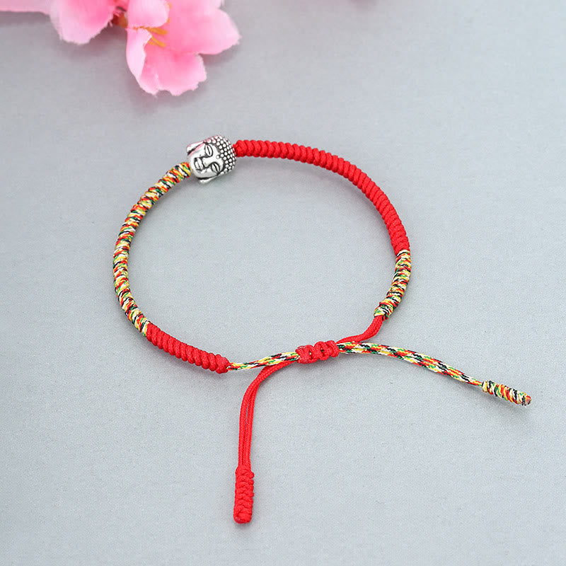 KarmaRipple's Handmade Colorful King Kong Weave Buddha Serenity String Bracelet p5