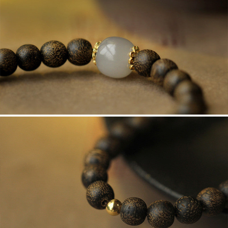 KarmaRipple's Agarwood Jade Strength Calm Bracelet p15
