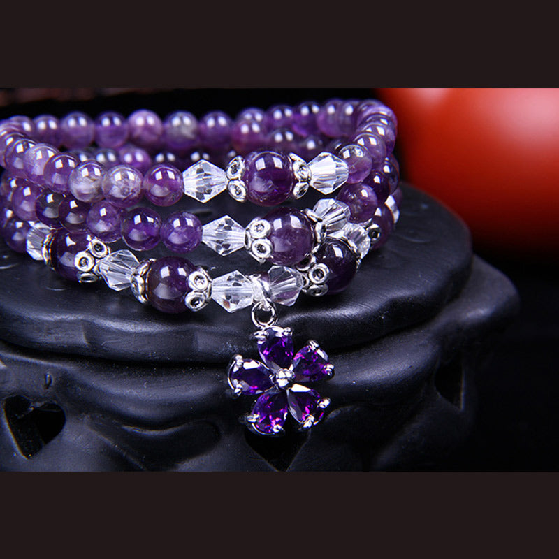 KarmaRipple's Tibetan Amethyst Blessing Bracelet p2