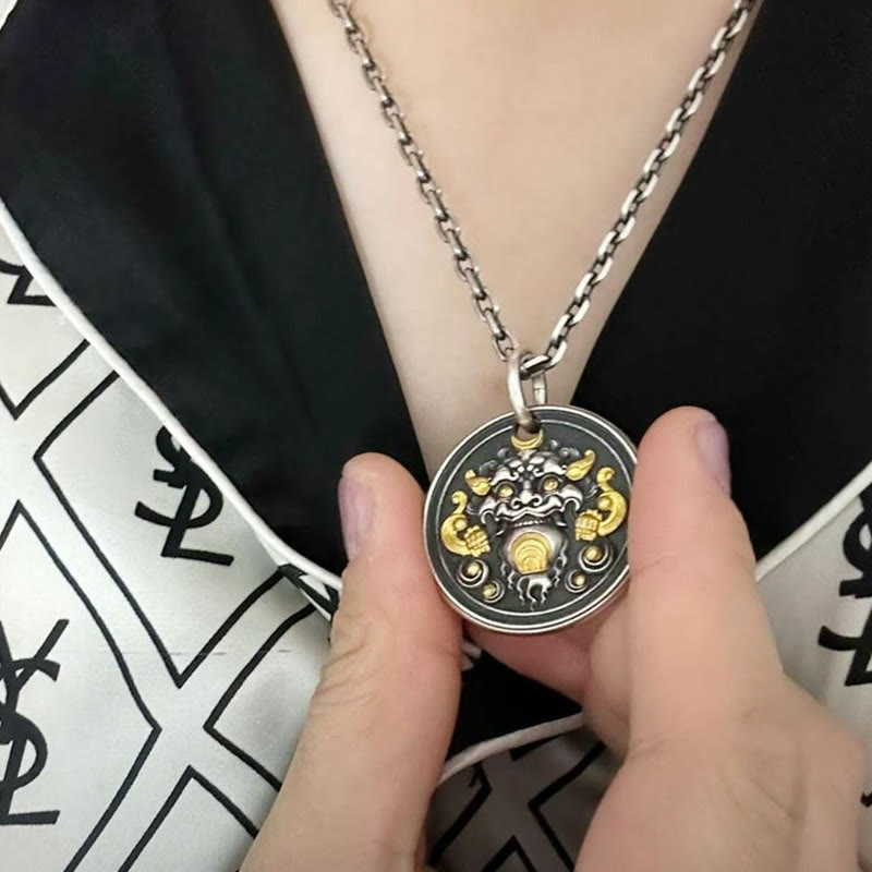 KarmaRipple's Tibetan Kirtimukha Amulet Balancing Pendant Necklace p5