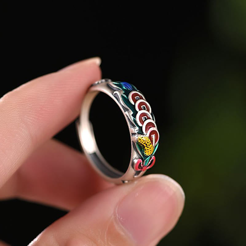 KarmaRipple's Feng Shui Five Emperor Coins Wealth Ring p4