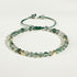 4mm Moss Agate&Golden Beads(Wrist Circumference 14-19cm)