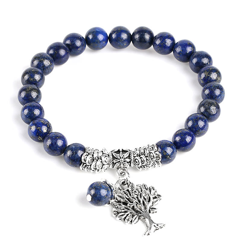 KarmaRipple's Authentic Gemstone Tree of Life Fortunate Talisman Stretch Bracelet p60