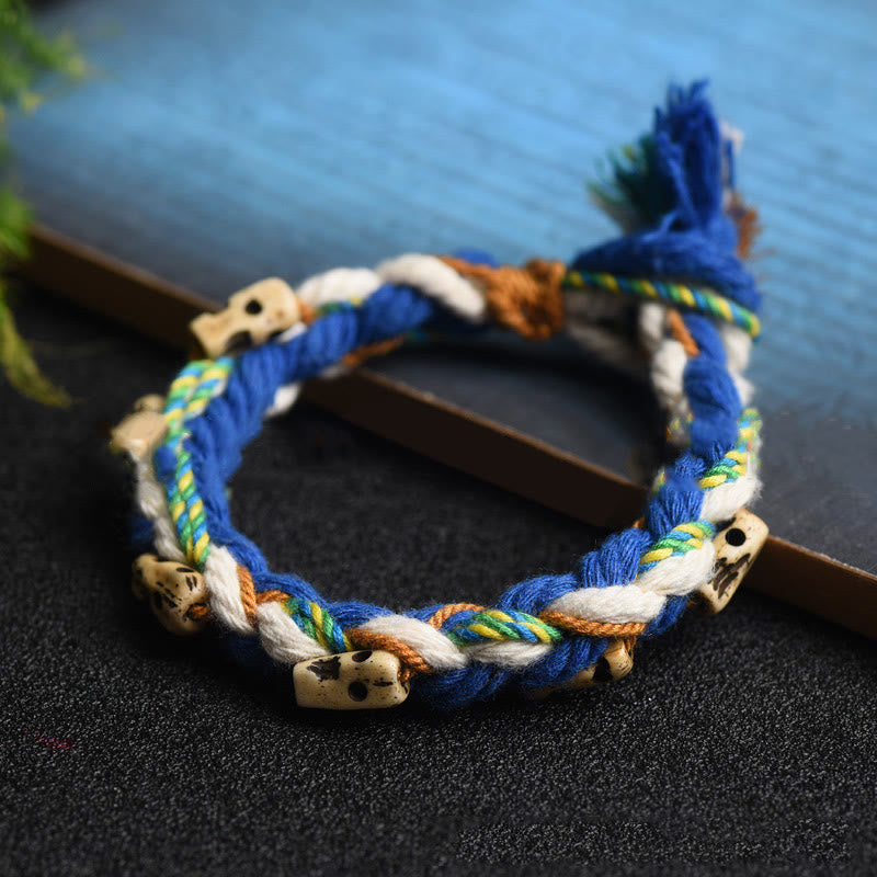 KarmaRipple's Tibetan Zakiram Goddess of Wealth Bead Engraved Handmade Fortune Bracelet p5