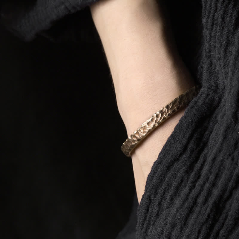 KarmaRipple's Simple Design Bronze Wealth Cuff Bracelet p2