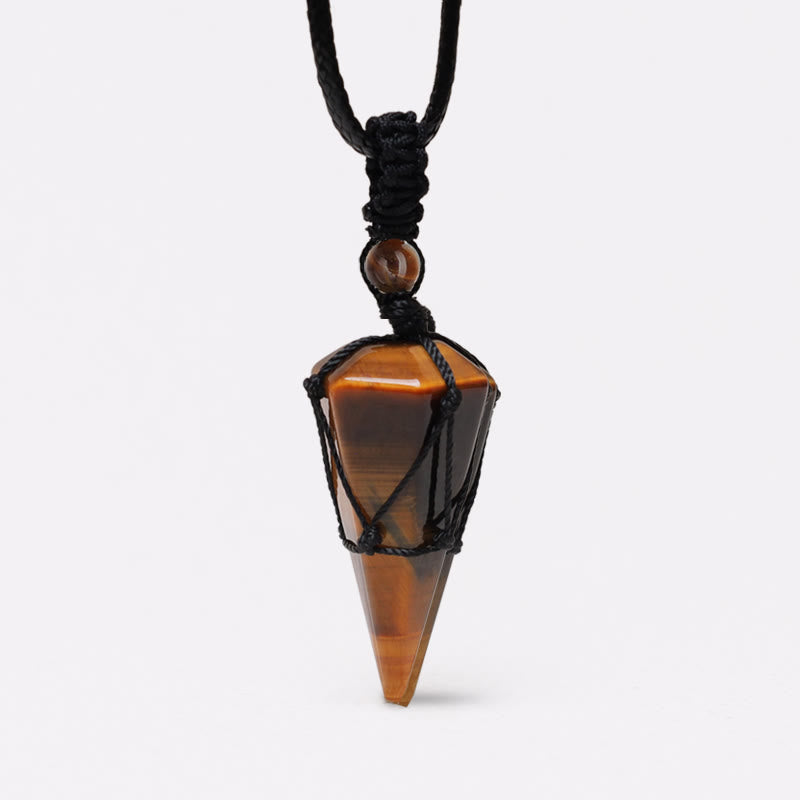 KarmaRipple's Authentic Stone Pointed Necklace Pendant p1