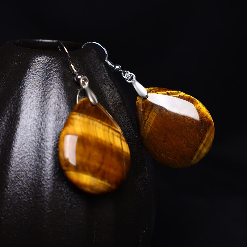 KarmaRipple's Authentic Aventurine Dangle Balancing Drop Earrings p13