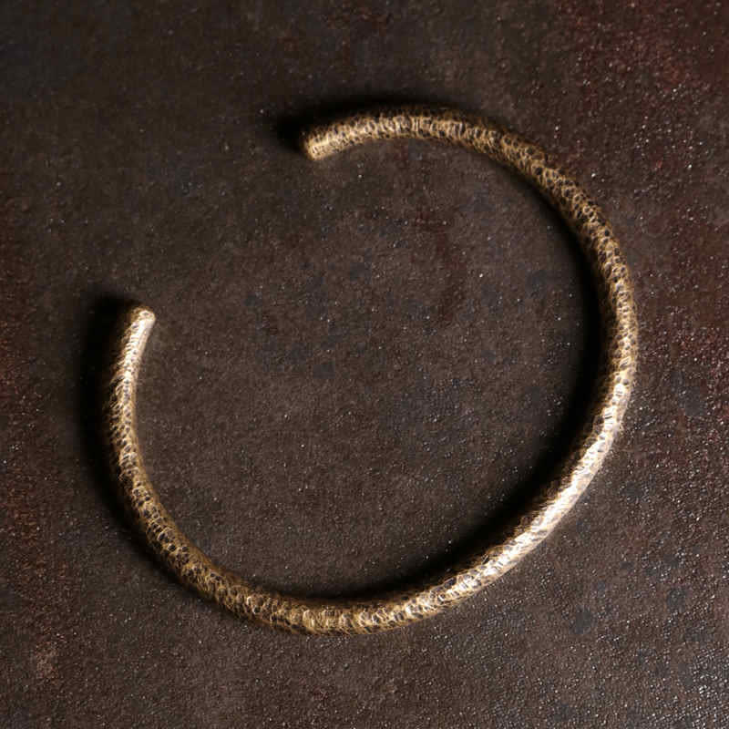 KarmaRipple's Rustic Design Bronze Balance Adjustable Cuff Bracelet p1
