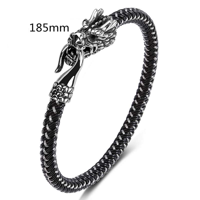 KarmaRipple's Dragon Titanium Steel Protection Fortune Bracelet p2