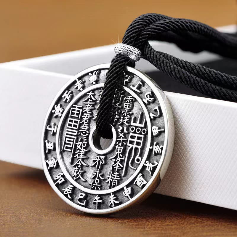KarmaRipple's Mountain Ghosts Spend Money Bagua Design Bronze Coin Balance Pendant Necklace p8