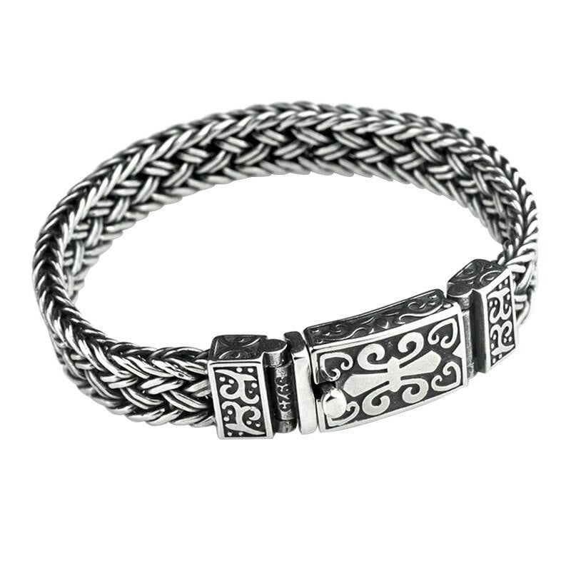 KarmaRipple's Retro Vine Totem Pattern Woven Balancing Chain Bracelet p10