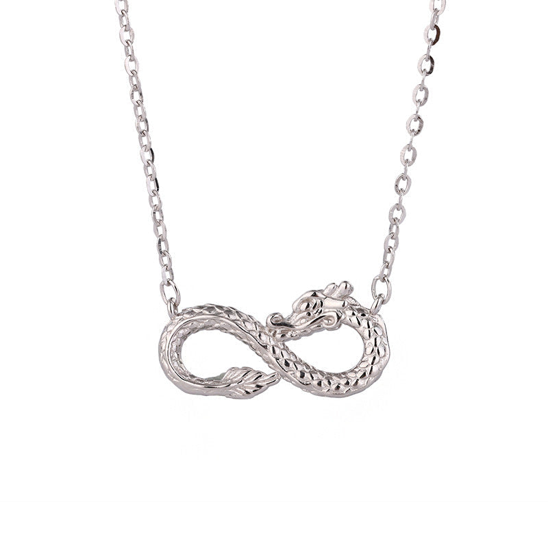 KarmaRipple's 999 Sterling Silver Year of the Dragon Endless Weave Success Pendant Necklace p8