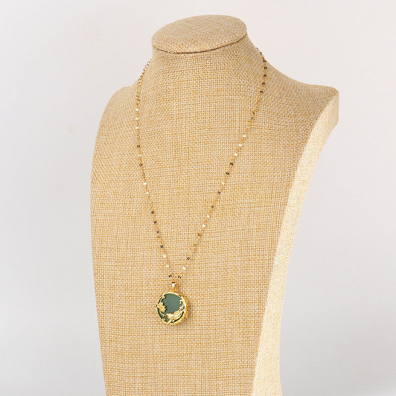KarmaRipple's Authentic Jade Koi Fish Lotus Fortune Pendant Necklace p5