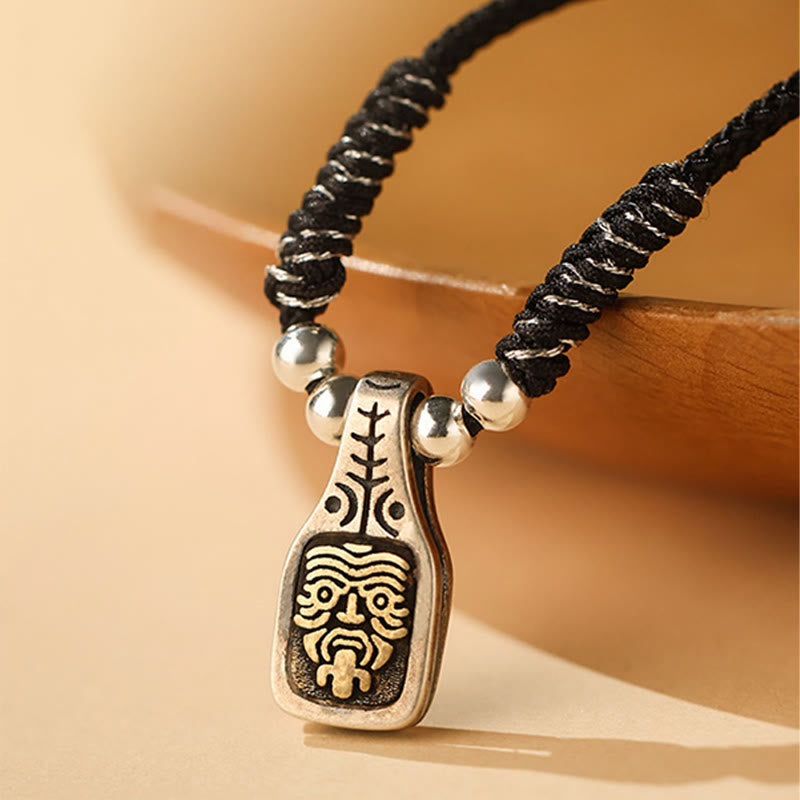 KarmaRipple's Tibetan 925 Sterling Silver Zakiram Goddess of Wealth Protection Rope Pendant Necklace p7