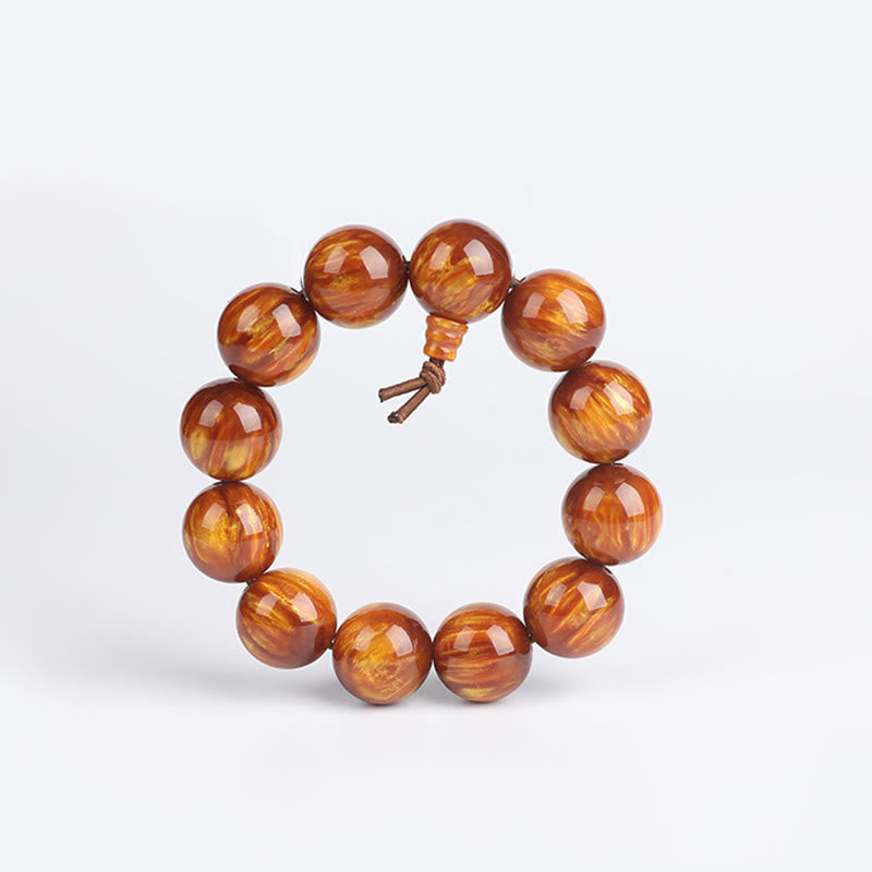 KarmaRipple's Golden Sea Willow Success Positive Bracelet Mala p13