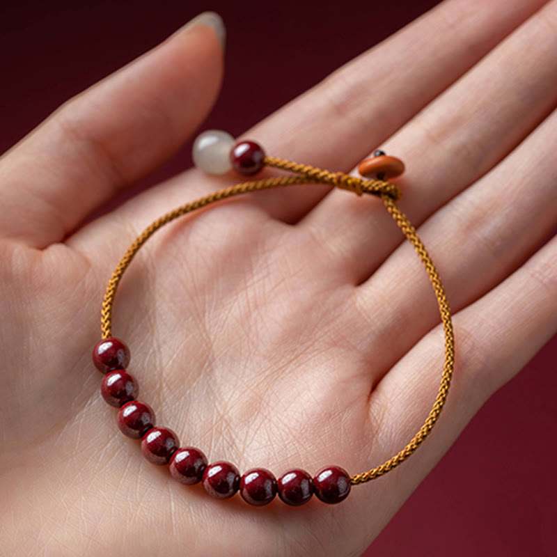 KarmaRipple's Authentic Cinnabar Beaded Blessing Handmade Bracelet p6