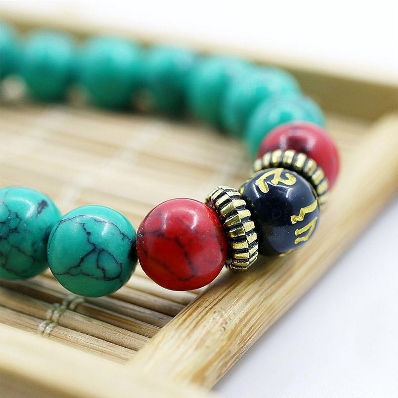 KarmaRipple's Tibetan Turquoise Purification Pendant Mala p3
