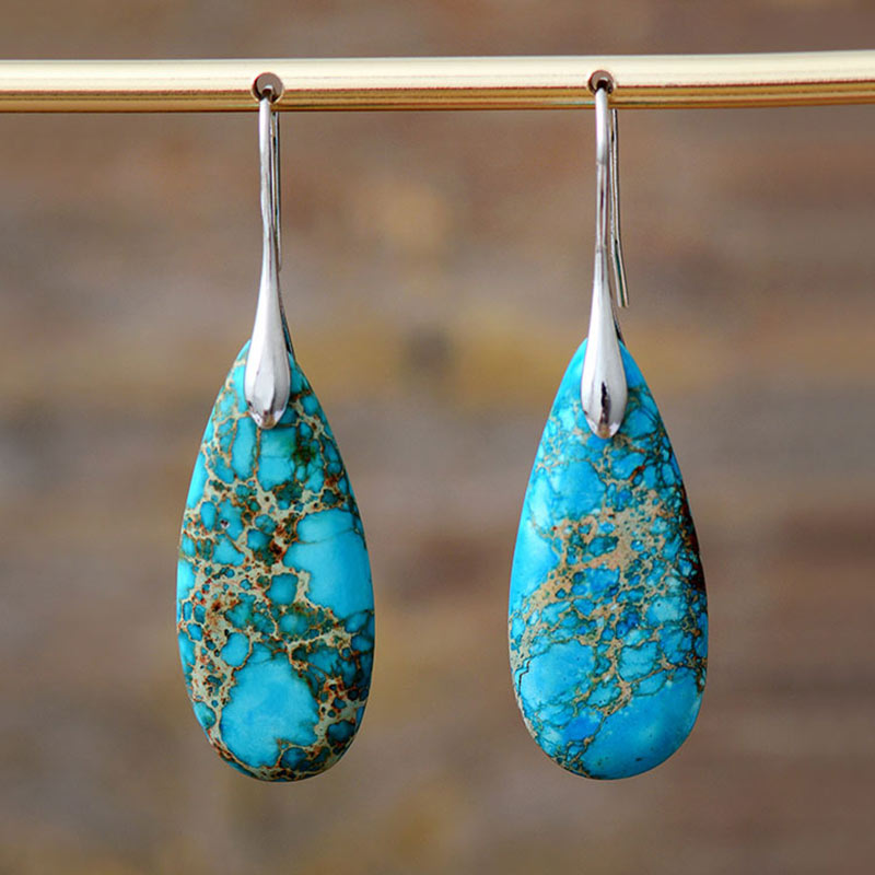KarmaRipple's Emperor Stone Gemstone Happiness Earrings p15