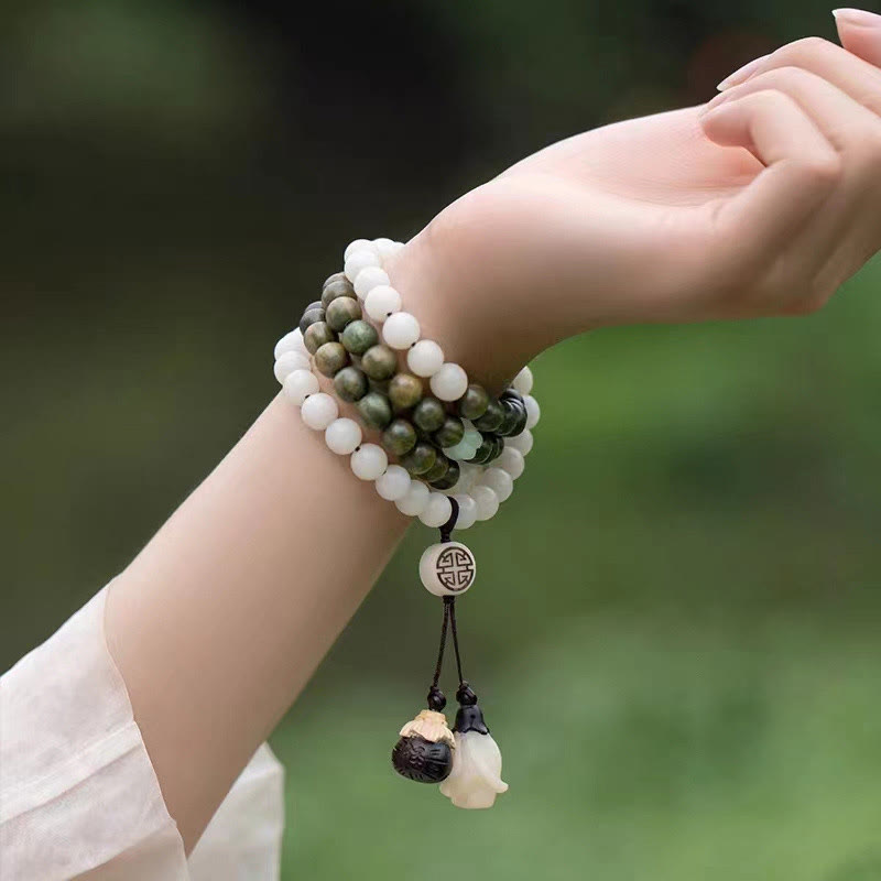 KarmaRipple's Authentic Green Sandalwood Bodhi Seed Soothing Bracelet p6
