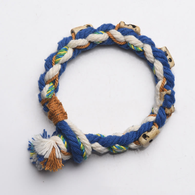 KarmaRipple's Tibetan Zakiram Goddess of Wealth Bead Engraved Handmade Fortune Bracelet p18