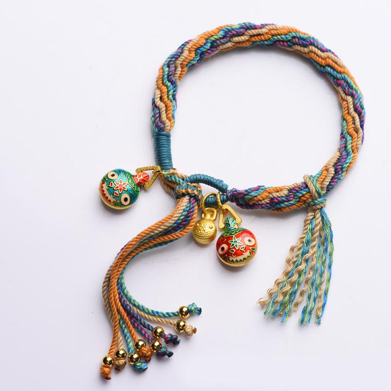 KarmaRipple's Gold Swallowing Beast Family Fortune Reincarnation Weave Braid Colorful String Bracelet p10