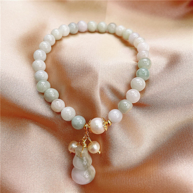 KarmaRipple's Jade Gourd Blessing Protection Talisman Bracelet p1