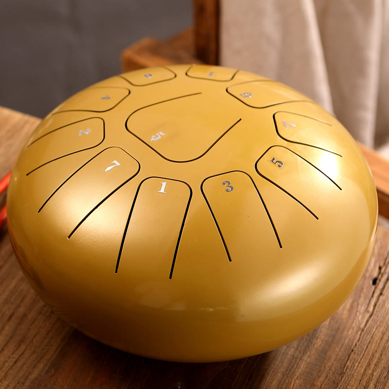 KarmaRipple's Steel Tongue Drum Sound Balancing Mindfulness Meditation Yoga Drum Kit 11 Note 8 Inch p33
