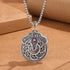 Peony Flower Copper Coin Necklace
