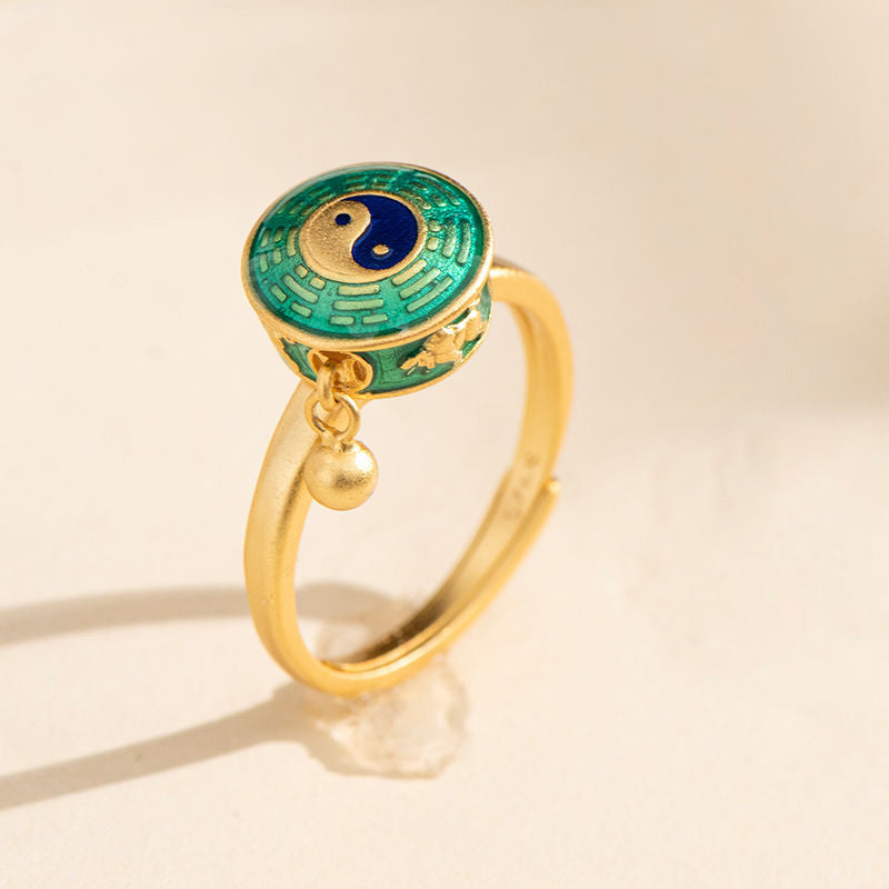 KarmaRipple's Yin Yang Bronze Fortune Wealth Rotatable Ring p2
