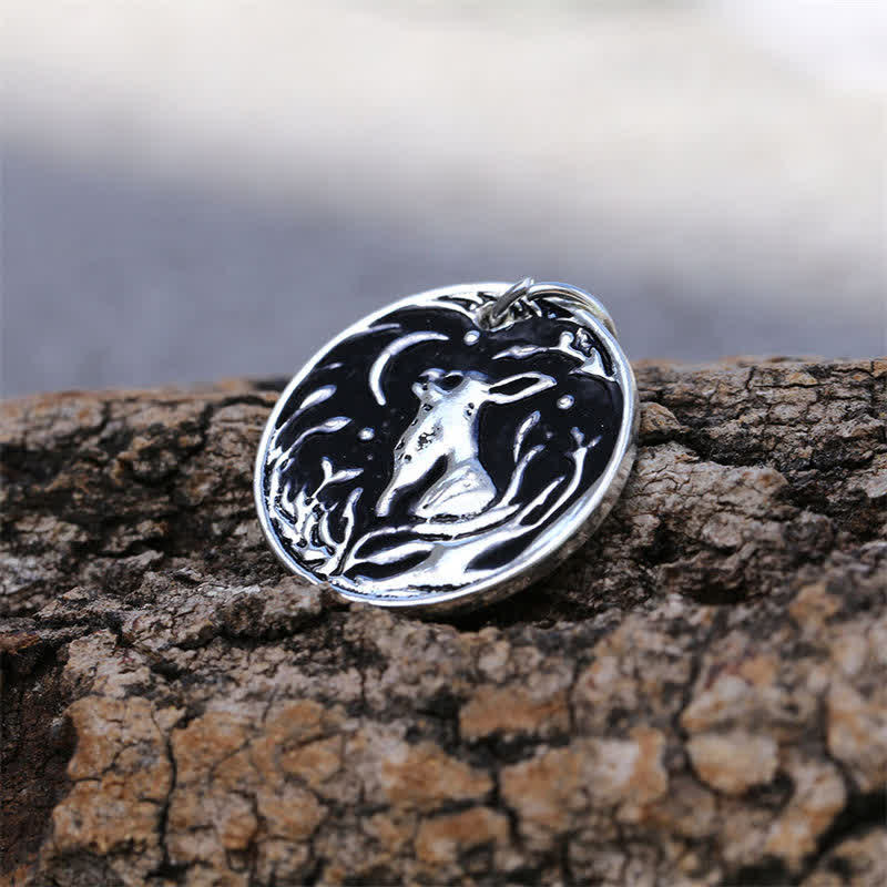 KarmaRipple's Year of the Rabbit Carving Bunny Hares Happiness Pendant Necklace ( p6