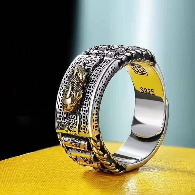 KarmaRipple's Fortunate FengShui PiXiu Wealth Prayer Wheels Pair Ring p1