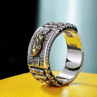 KarmaRipple's Fortunate FengShui PiXiu Wealth Prayer Wheels Pair Ring