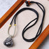 Laughing Buddha Black Necklace