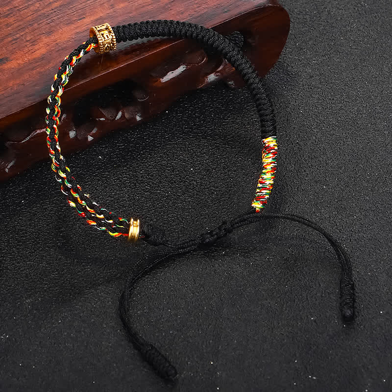 KarmaRipple's Om Mani Padme Hum Protection Fortune String Bracelet p7