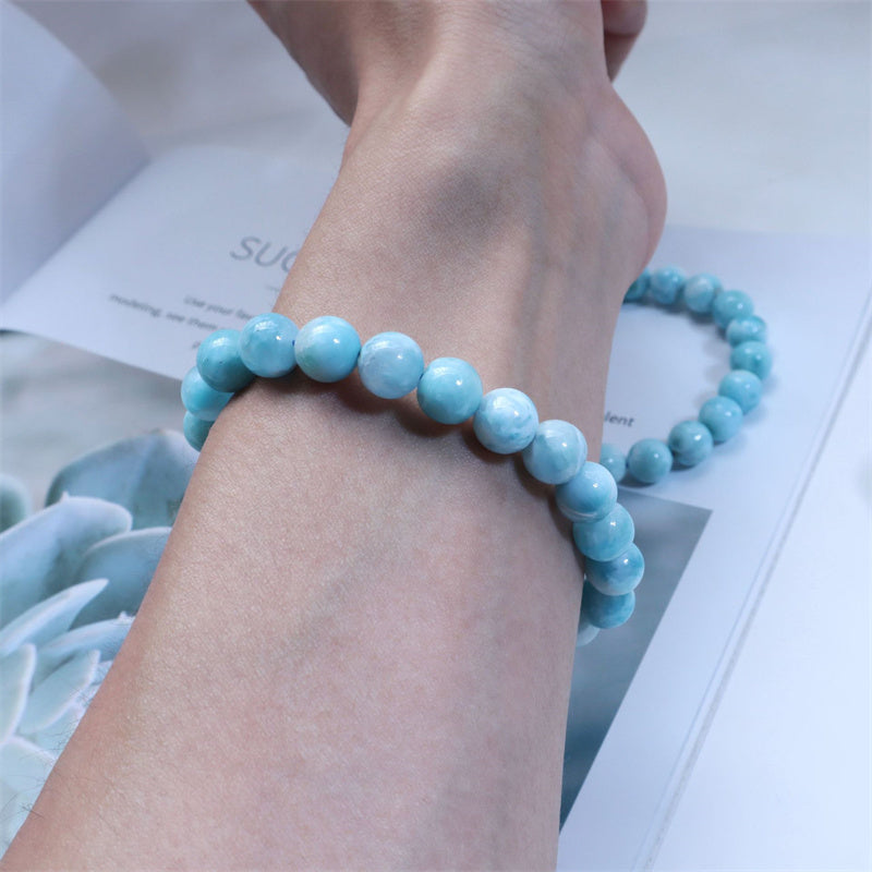 KarmaRipple's Authentic Larimar Wisdom Confidence Bracelet p16