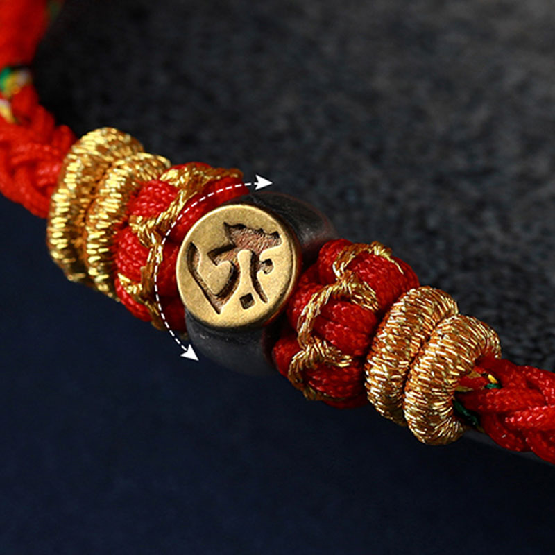 KarmaRipple's Chinese Zodiac Natal Buddha Silver Fortune Woven String Bracelet p8