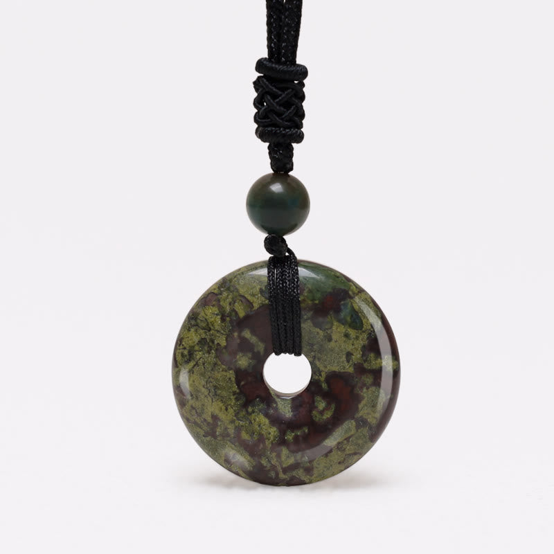 KarmaRipple's Fortunate Coin Necklace Balancing Gemstone Gemstone Pendant p43